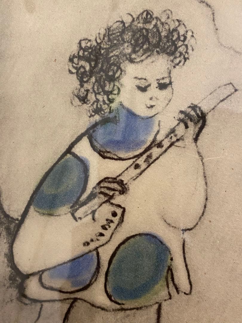 フジ子 ヘミング パラダイス 楽園にて 直筆サイン 銅版画 エッチング