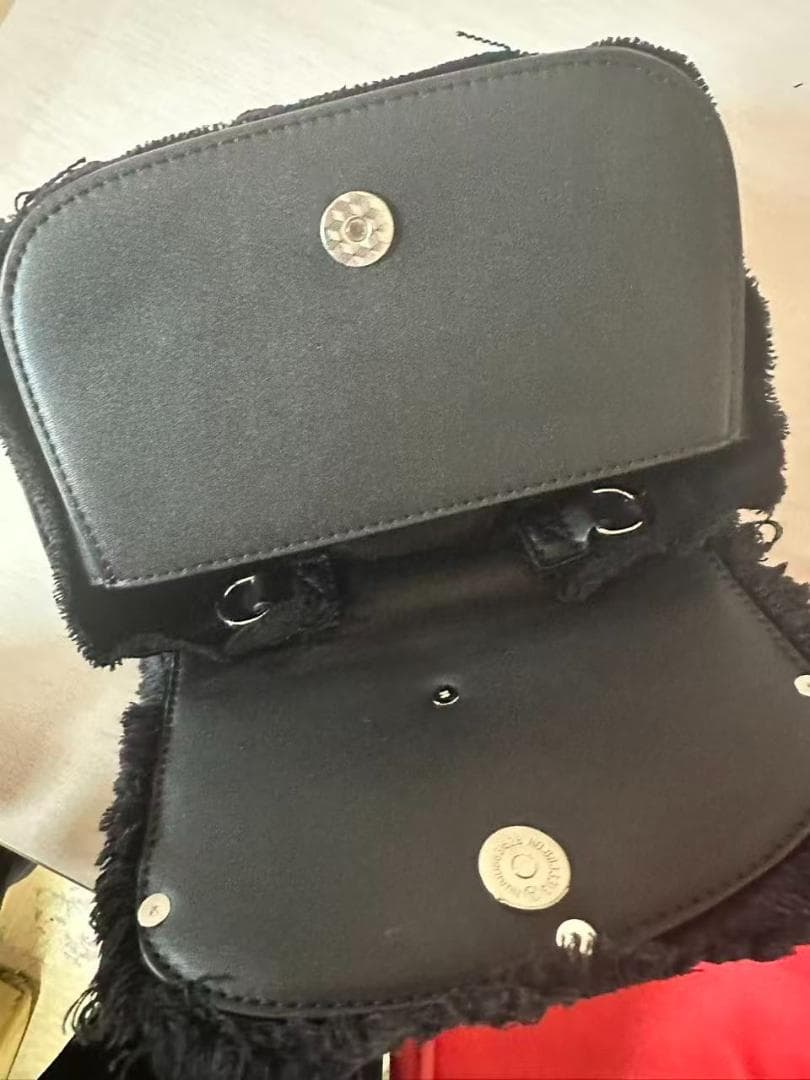 Diesel ストーン付き ブラックパーティーバッグ~~