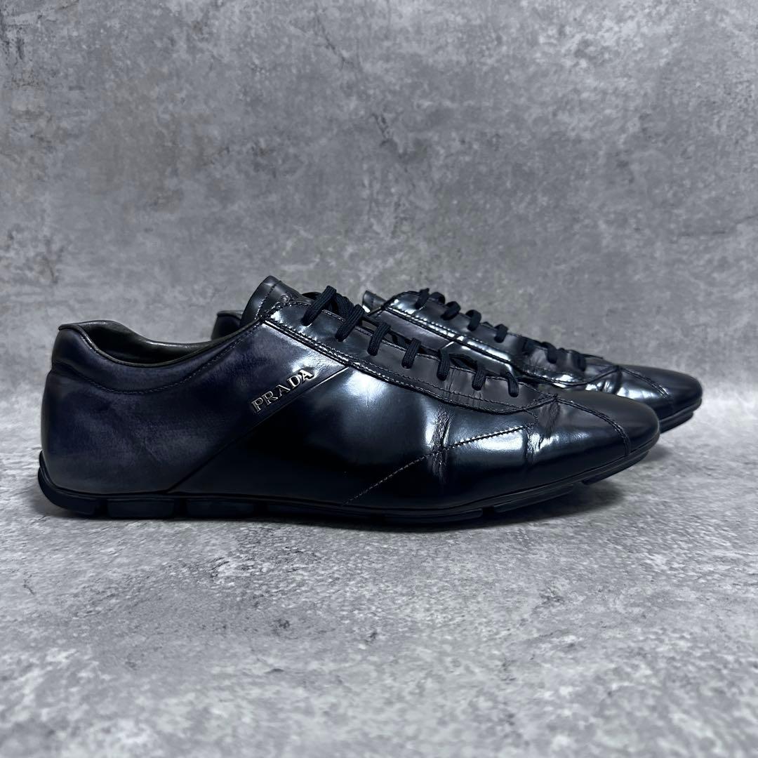 靴 00s PRADA archive leather driving shoes