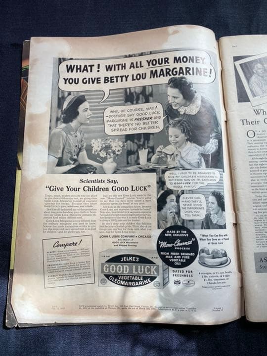 雑誌LIFE アンティーク　広告　1937