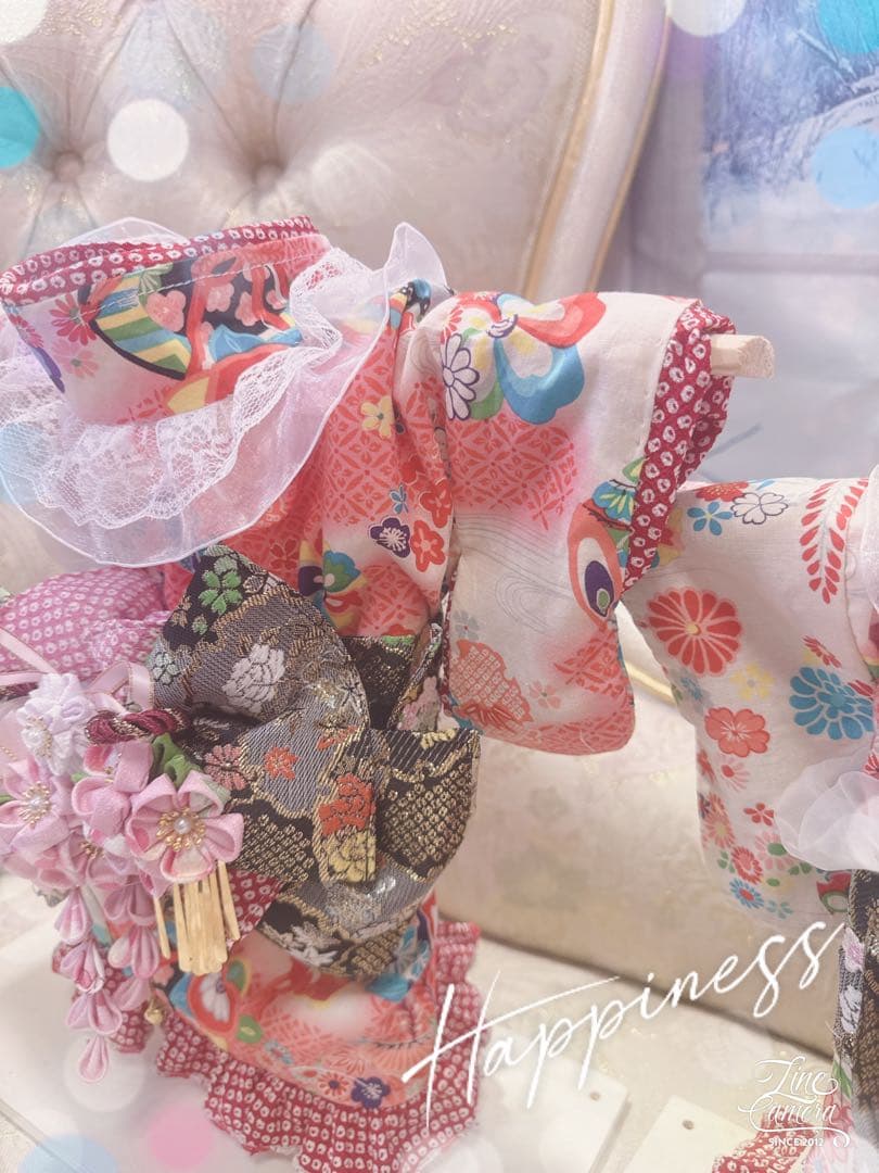 B398.pon2pan2☆オーダー☆犬お着物☆犬2ウェイお着物