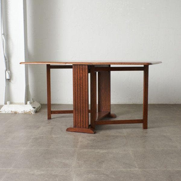 無辜86734★アンティーク 木彫刻 ゲートレッグ テーブル