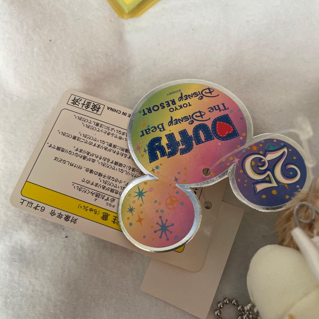 Duffy 美品 ダッフィー  車掌コス 25周年 ぬいば ぬいぐるみバッジ