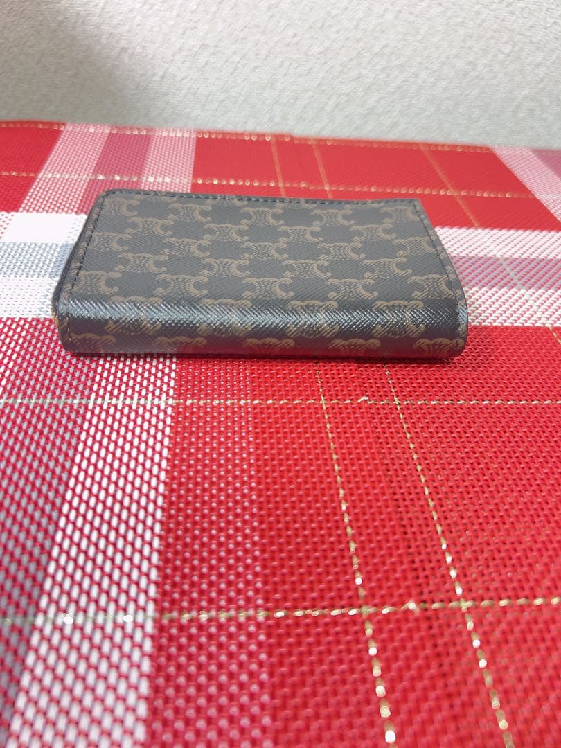 CELINE ケース ブラウンレザー