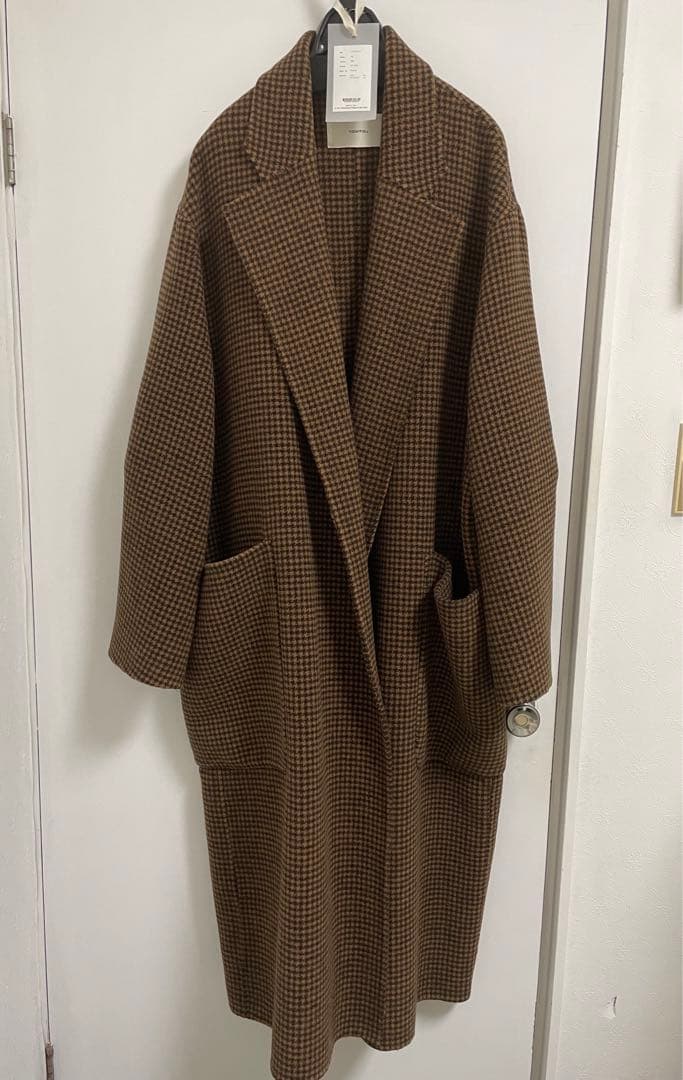 TODAYFUL ウールオーバーチェックコート 38 タグ付き