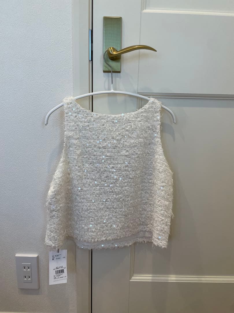 snidel スナイデル　スパンコールタンクトップ