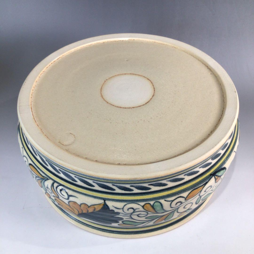 P173 水指 『西尾瑞豊造』『割蓋』『和蘭陀写』『平水指』 共箱