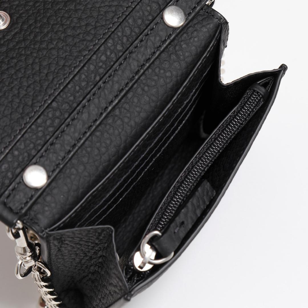 美品✨MM6 メゾンマルジェラ ミニ財布 黒 チェーン S54UI0126 P4