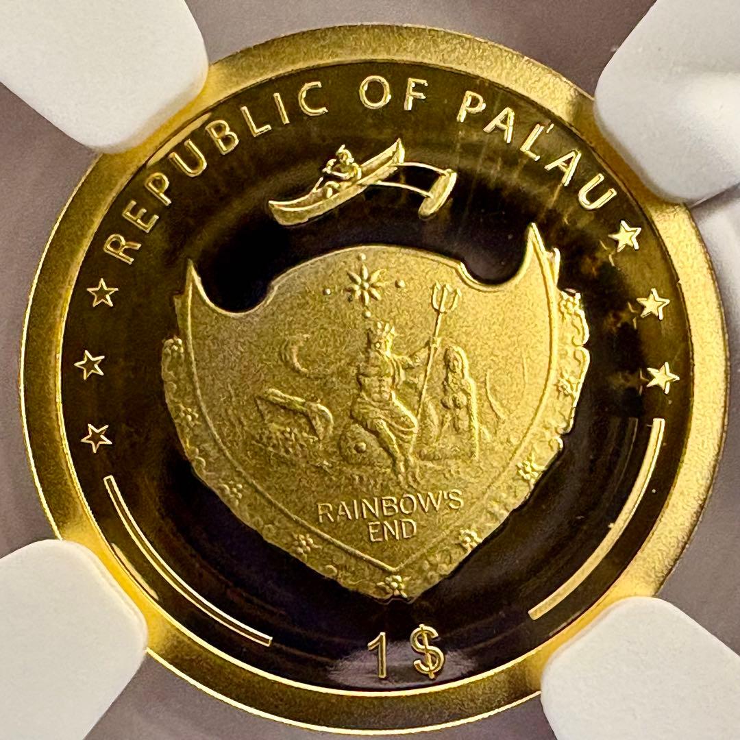 2025年 パラオ 四つ葉のクローバー 1$金貨