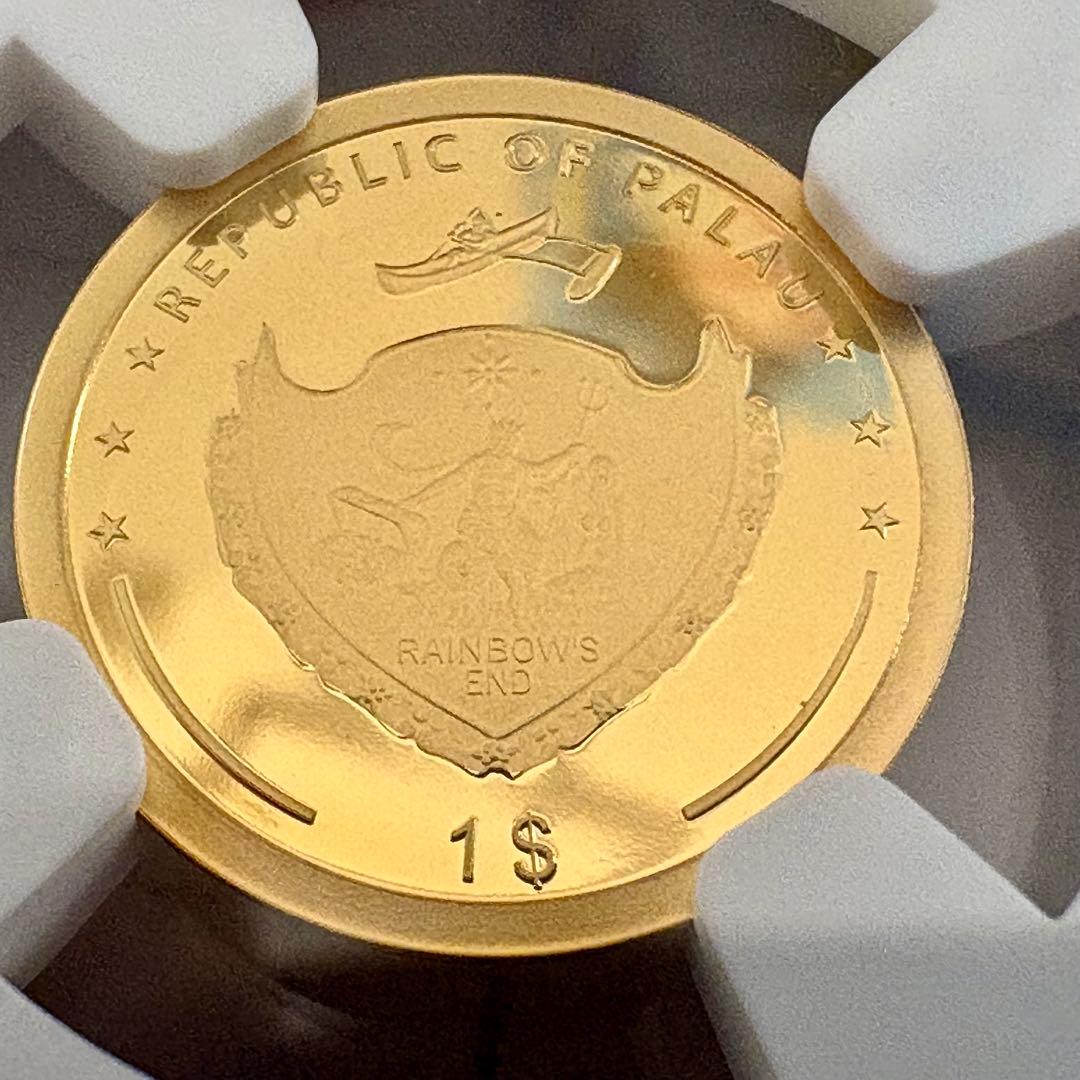 2025年 パラオ 四つ葉のクローバー 1$金貨