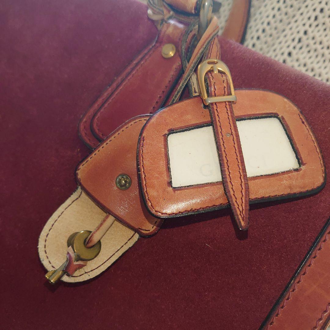 Gucci　スエード アタッシュケース（used）※オールドグッチ、ヴィンテージ