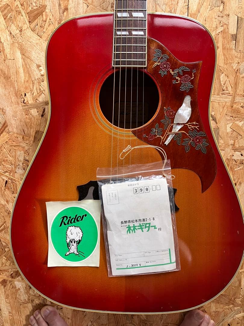 希少品 Rider ライダー CUSTOM MODEL R-300 アコースティックギター 林