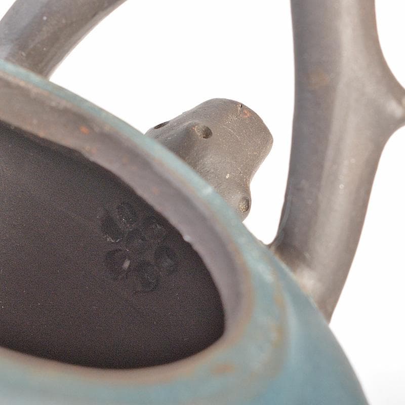 中国 紫砂 青泥 急須 茶壷 在銘 C R6215