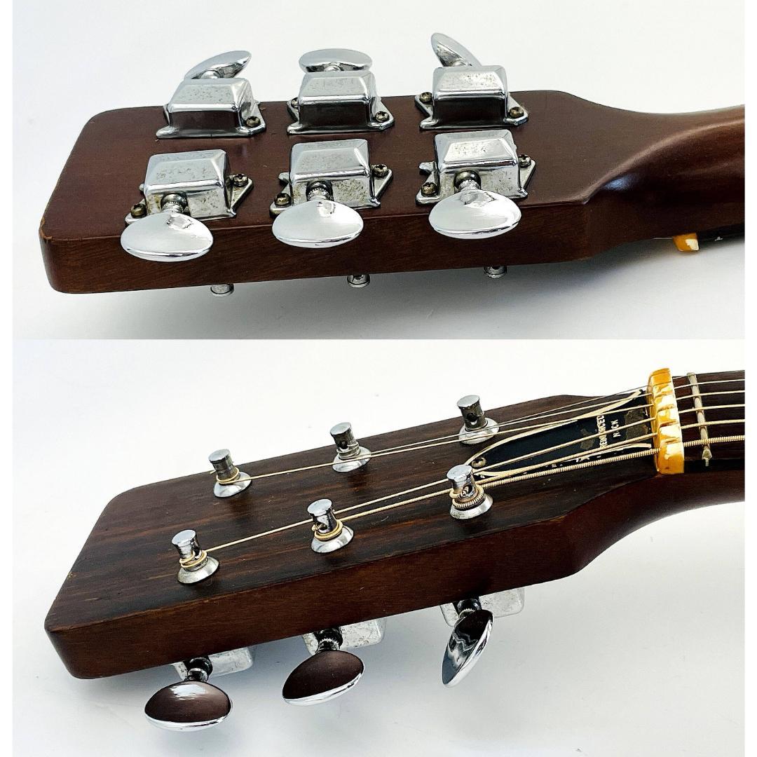 詳細不明 アコースティックギター 国産ビンテージ風 ソフトケース付