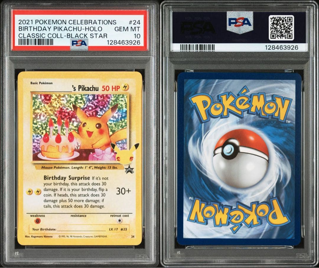 ピカチュウ 25th psa10 ポケモンカード プロモ 英語