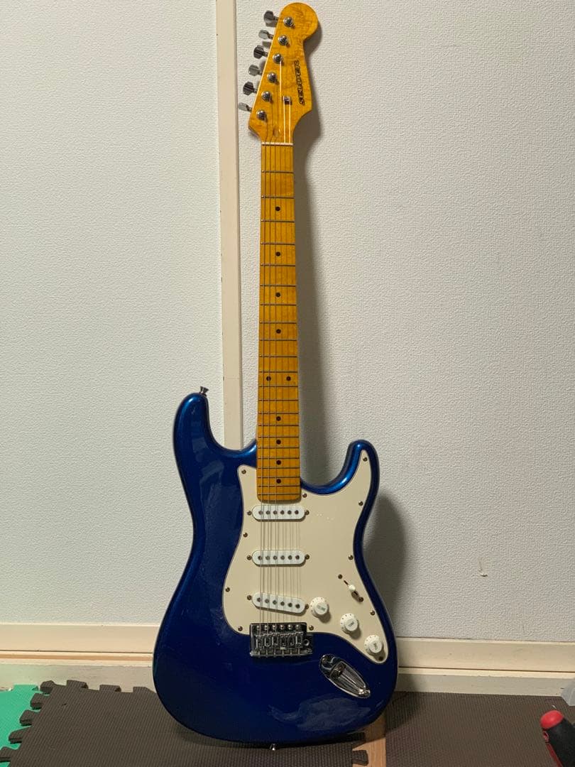 セルダー SELDER ストラト ストラトキャスター メイプル 杢目 青 A97871495