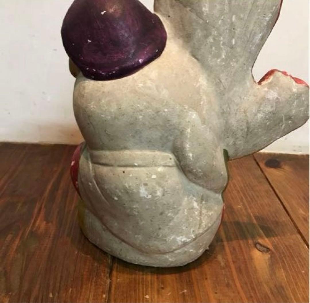 美品　年代物　陶器　恵比寿さま　縁起物　置物　　オブジェ