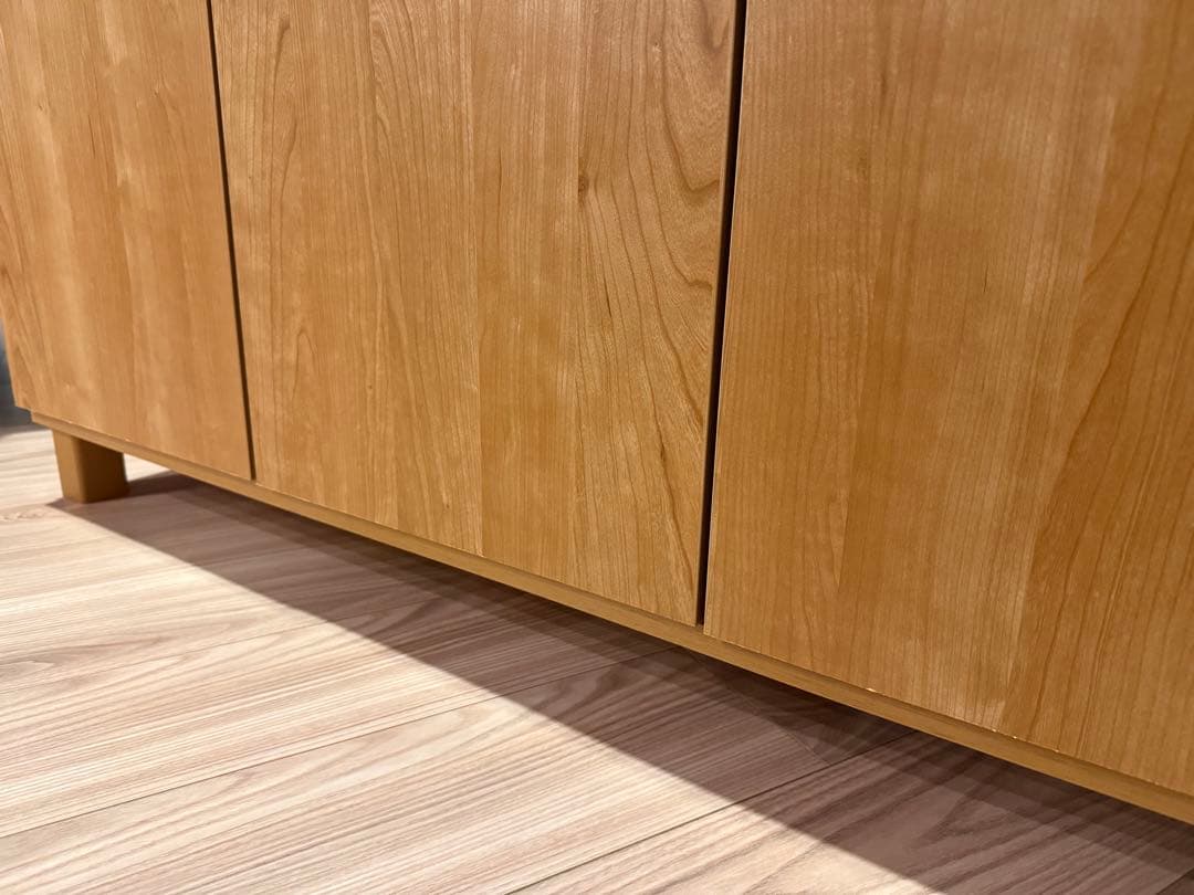 LOWYA】幅110 キャビネット 木製 ライトブラウン チェスト - メルカリ