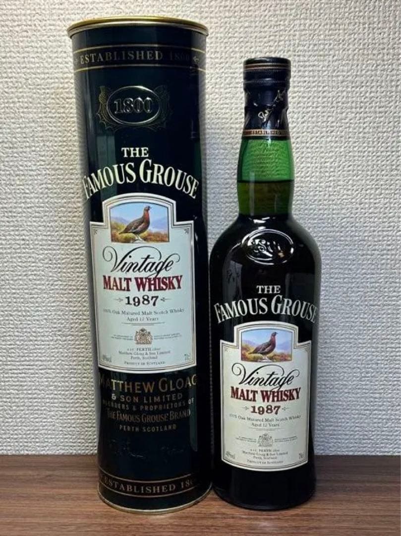 ウイスキー Famous Grouse Vintage Malt Whisky 1987 Famous Grouse 1987 Vintage Malt - Lot 2051 - Buy/Sell Blended Malt