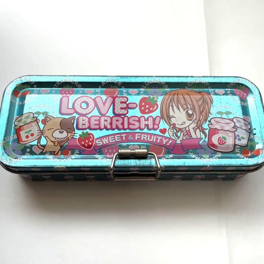 缶ペンケース 平成レトロ 付録 リボン ラブ•べラッシュ！ 3段