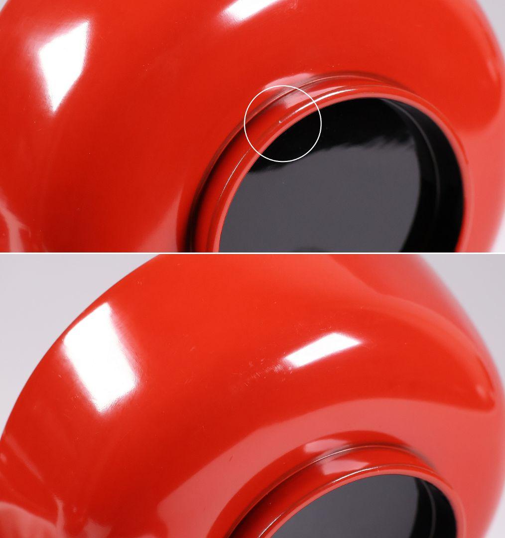 【MB35】輪島塗 宝尽くし金蒔絵 朱塗椀 二客 小槌 軍配 霊芝 木製漆器