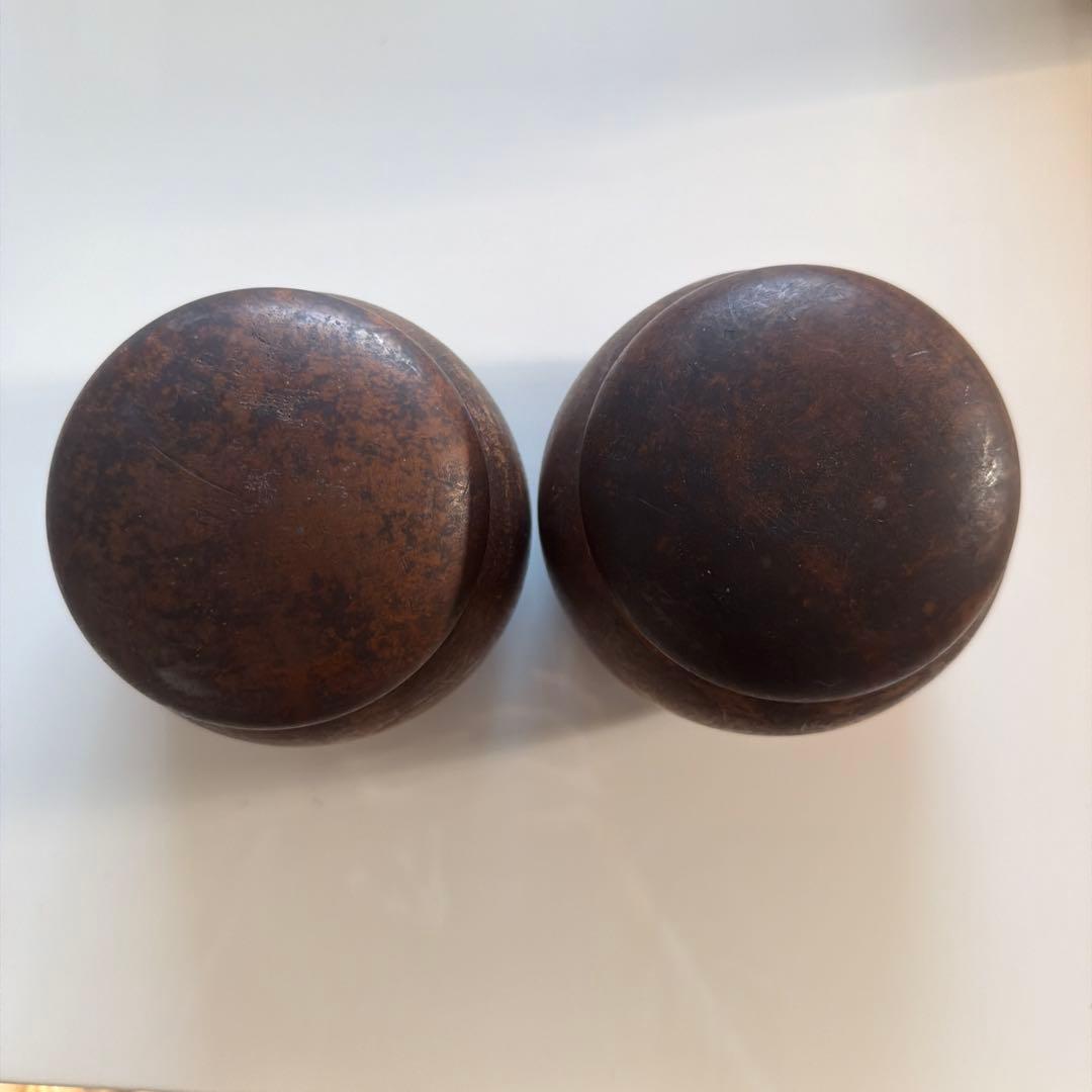 囲碁 碁石セット 木製ケース 昭和 レトロ 白194個 黒191個