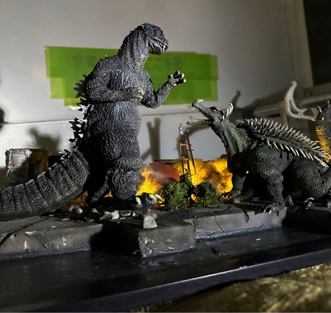 ゴジラの逆襲　レジンキット　決戦ジオラマセット　塗装・完成品