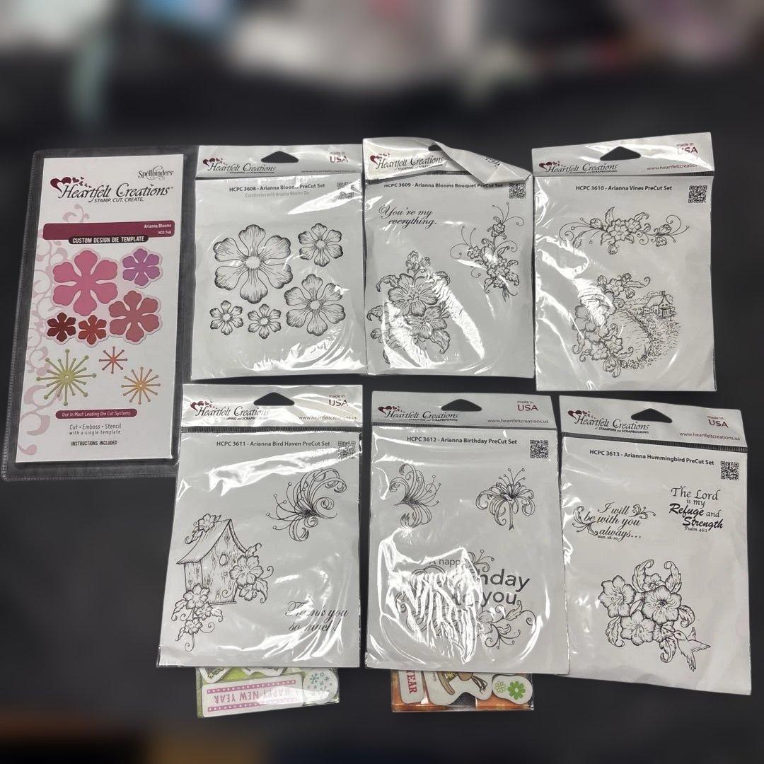 HC-31 Heartfelt Arianna Blooms スタンプダイセット - メルカリ