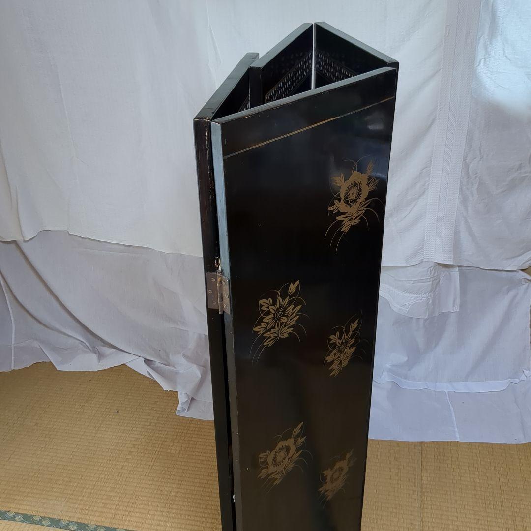 中国美術の螺鈿細工、 4つ折り衝立