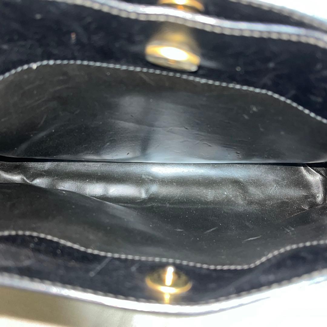 バレンシアガ　ハンドバッグ　オールレザー　BB ロゴ金具　イタリア製　黒