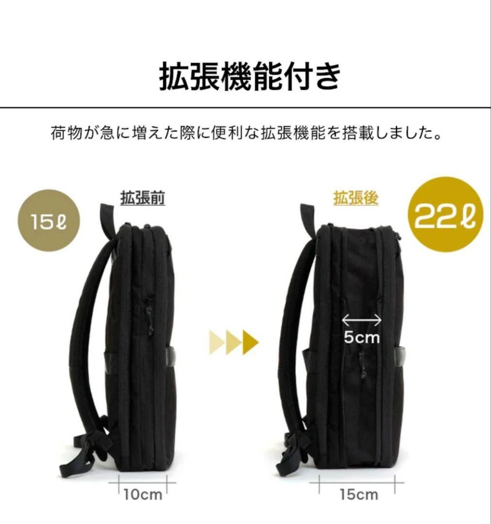 【16個の機能搭載！】 Evoon マルチビジネスリュックSlim 薄型 軽量