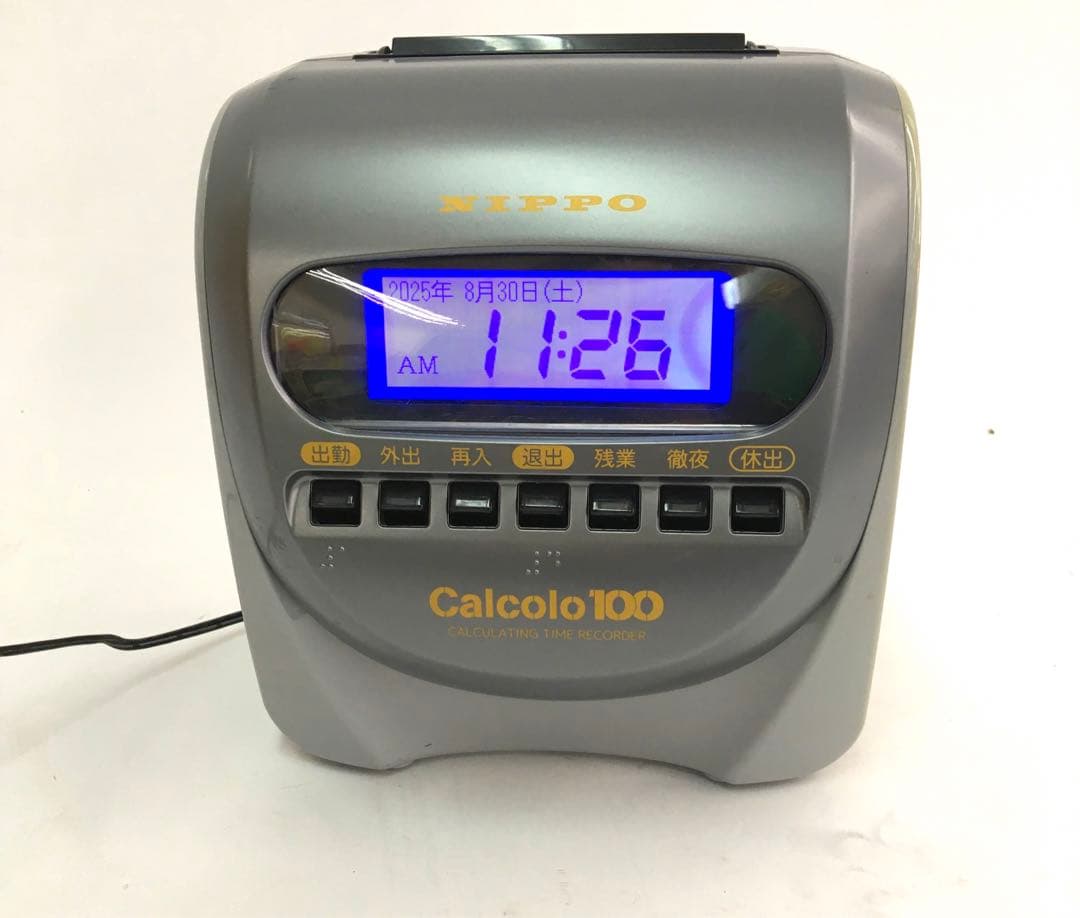 ニッポー タイムレコーダー 計算機能付 カルコロ100