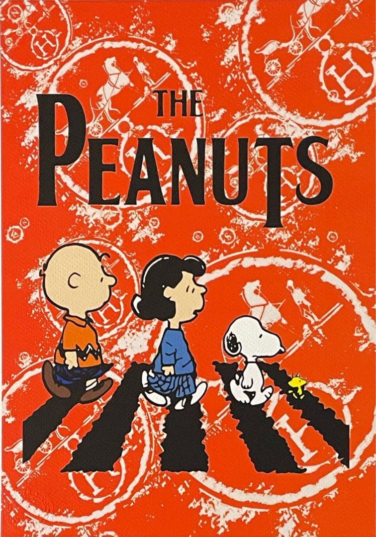 DEATH NYC/現代アートポスター/スヌーピー /SNOOPY/アビーロード