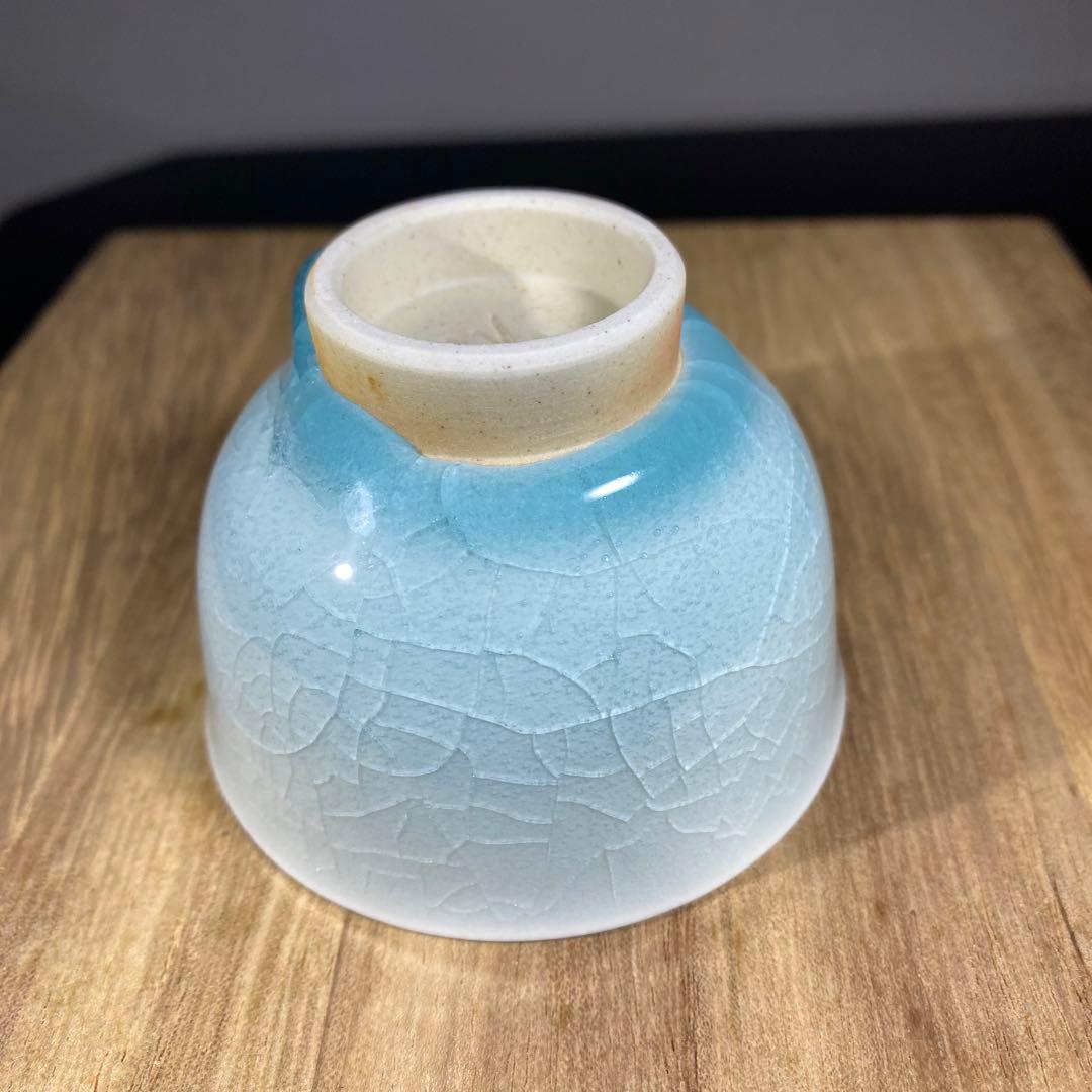 真作 人間国宝 中島宏 青磁ぐい呑み 中島宏 青磁ぐい吞 共箱