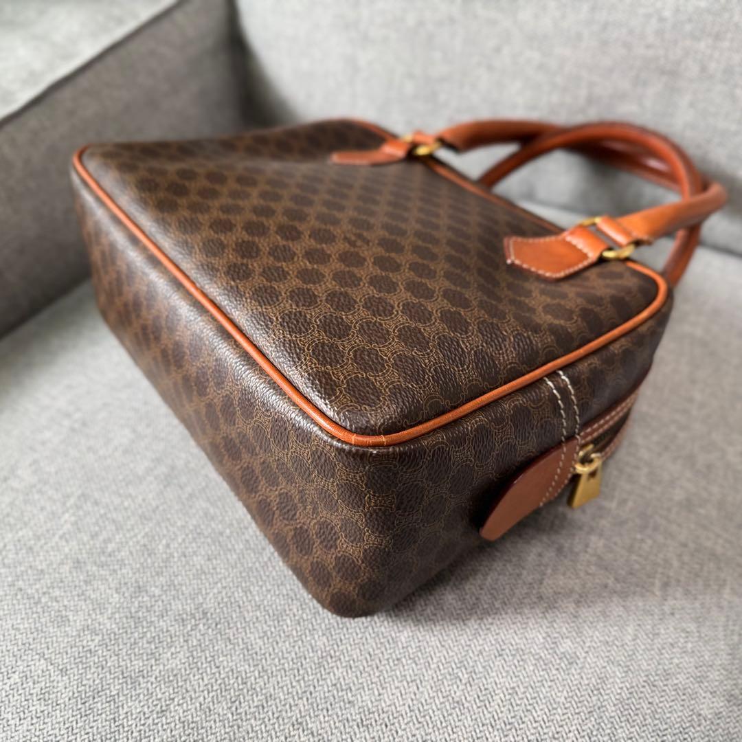 CELINE セリーヌ マカダム ミニボストンバッグ ハンドバッグ