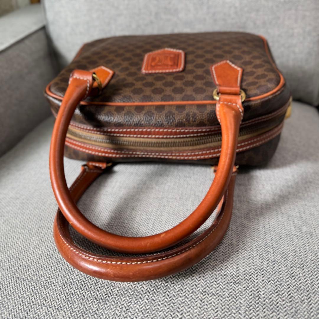 CELINE セリーヌ マカダム ミニボストンバッグ ハンドバッグ