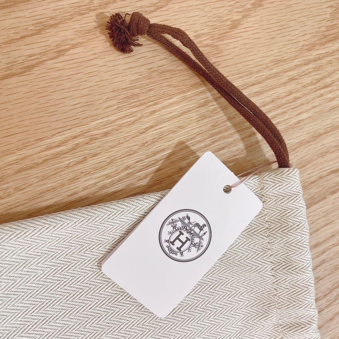 未使用品 HERMES 保存袋 巾着袋 45×46 付属品