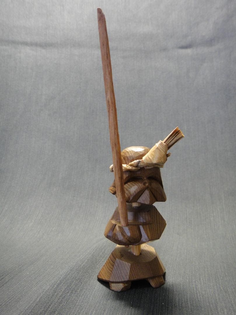 e*n様 希少 藤戸竹喜 ユーカラエカシ 木彫り 彫刻 置物 アイヌ