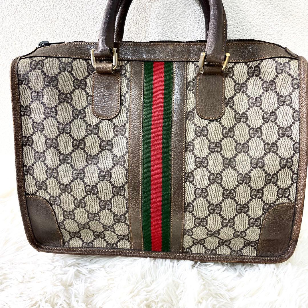 グッチ　GUCCI ハンドバッグ　シェリーライン　レディース 手提げ　ブラウン系