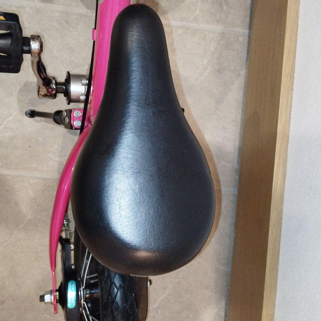 ほぼ未使用】へんしんバイク2 12インチ ピンク スタンド付