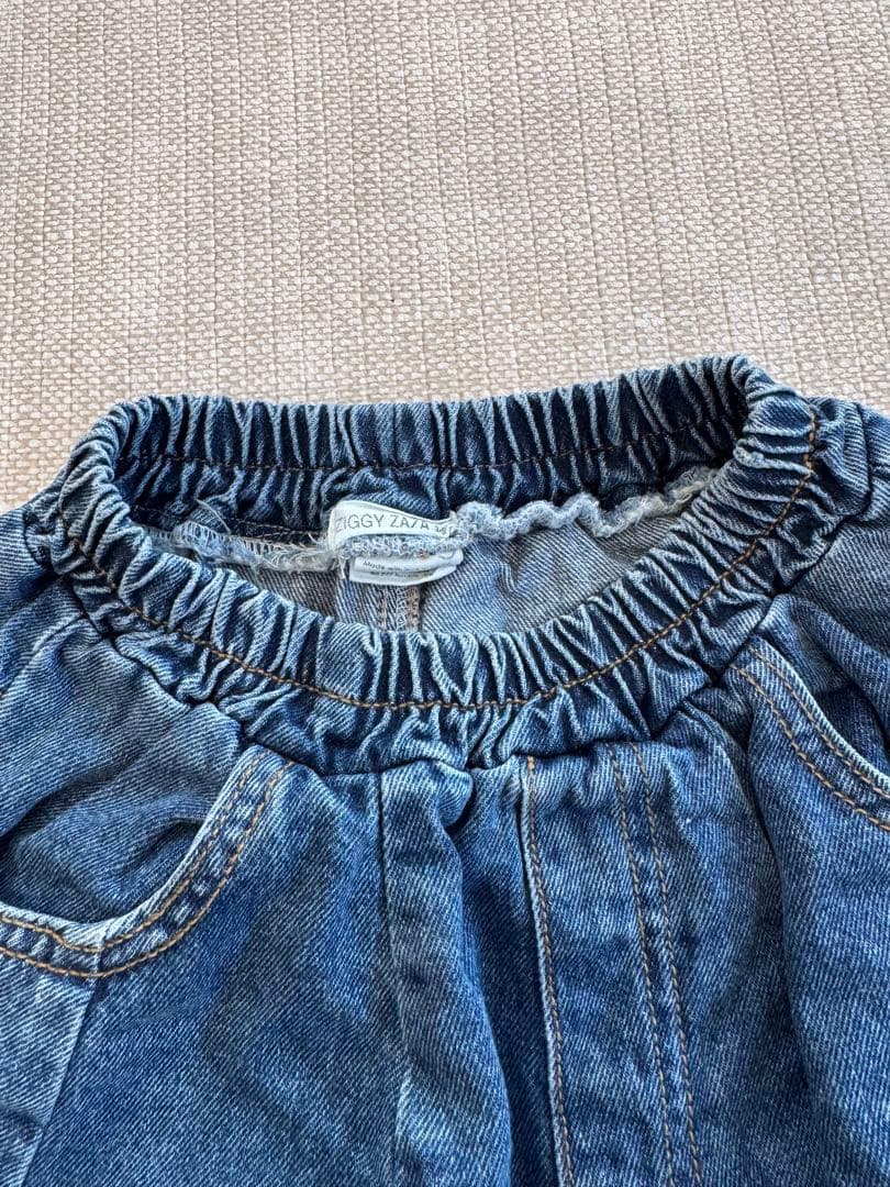 ZIGGY ZAZA suki denim jean blue 3-5yの通販はau PAY マーケット