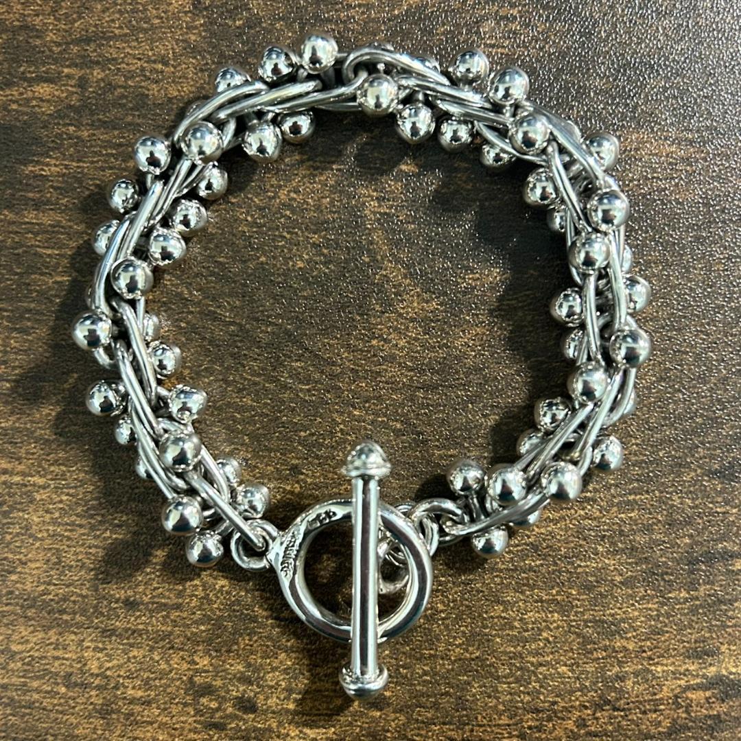 Vintage DNAブレスレット メキシコ製 silver925 77g S.G.O - Mexican