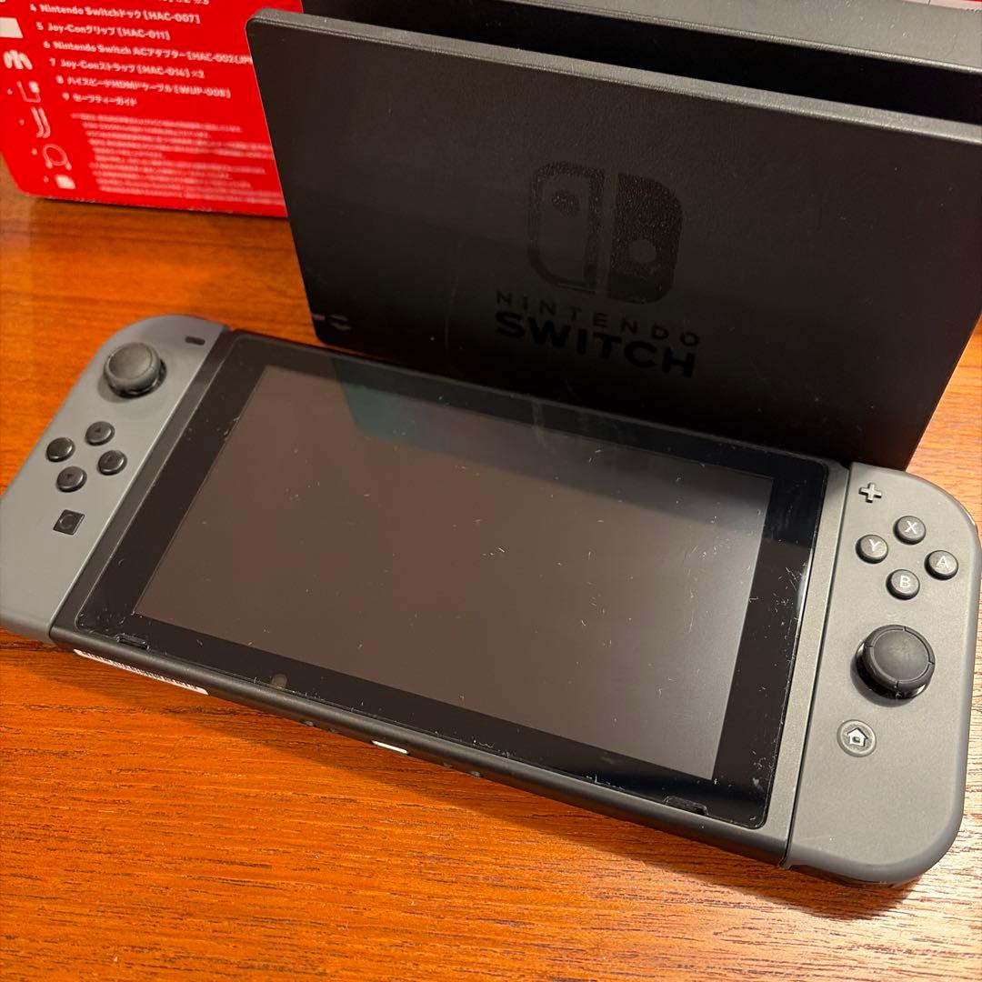 Nintendo Switch 本体 グレー 充電器・ドック付き