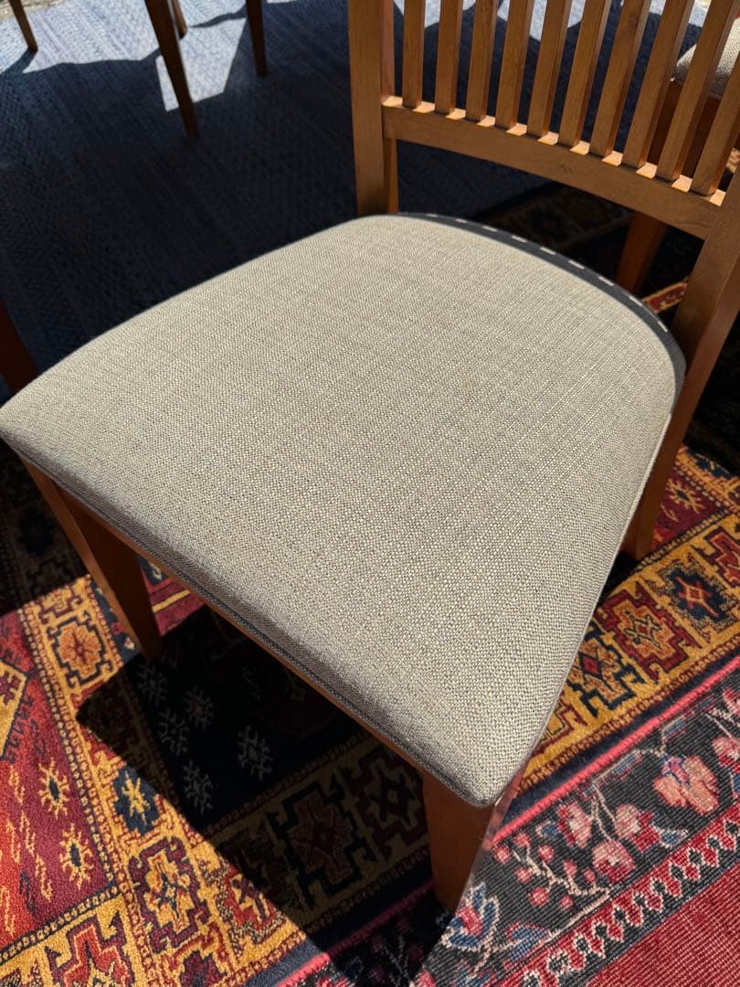 超広々サイズ！アメリカ Ethan Allen 伸長式テーブル&チェア6脚