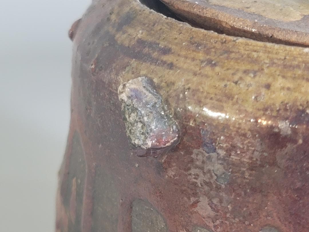 古美術 茶道具 古志賀焼 水指 時代物 DT164