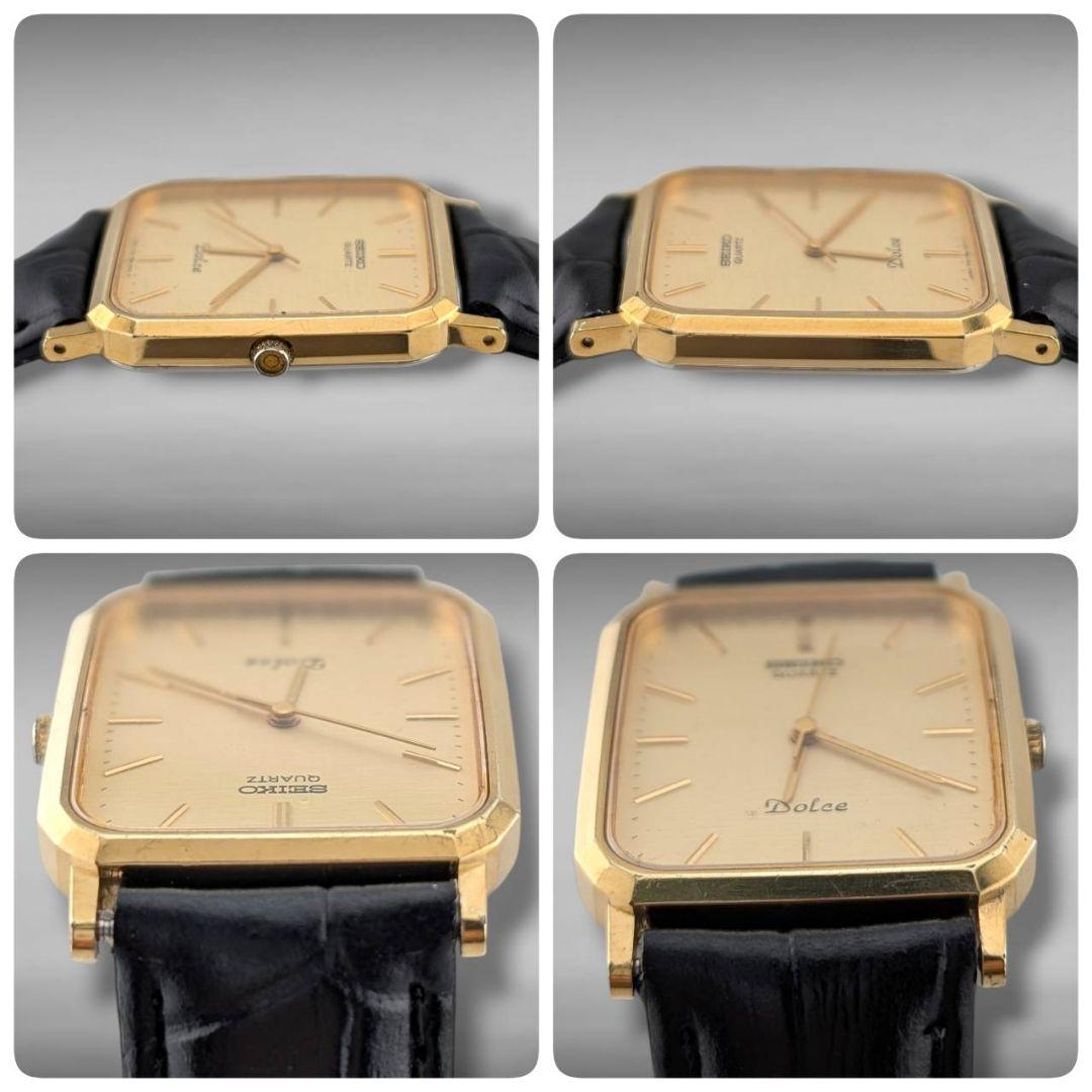 【新品電池／ベルト・稼働】セイコー ドルチェ 金張り オクタゴン ゴールドケース