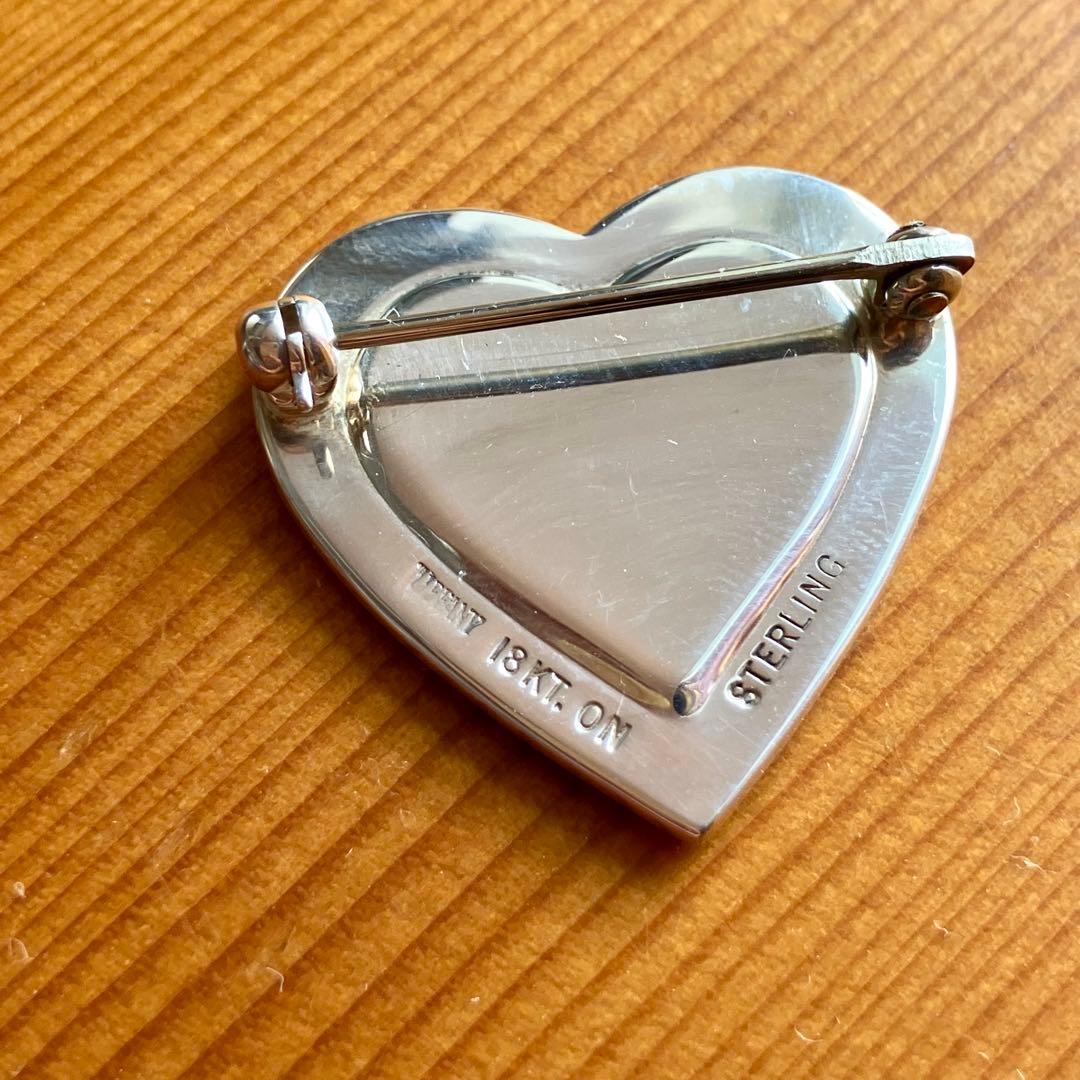 Tiffany & Co. ハートブローチ K18 シルバー