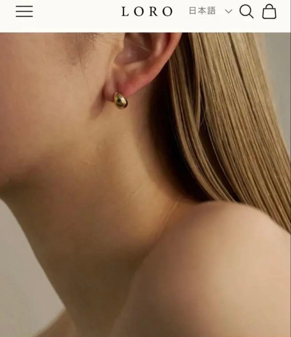 LORO ロロ P pierce 01 ゴールド P pierce 01 LORO (旧ロゴタイプ)ロロ