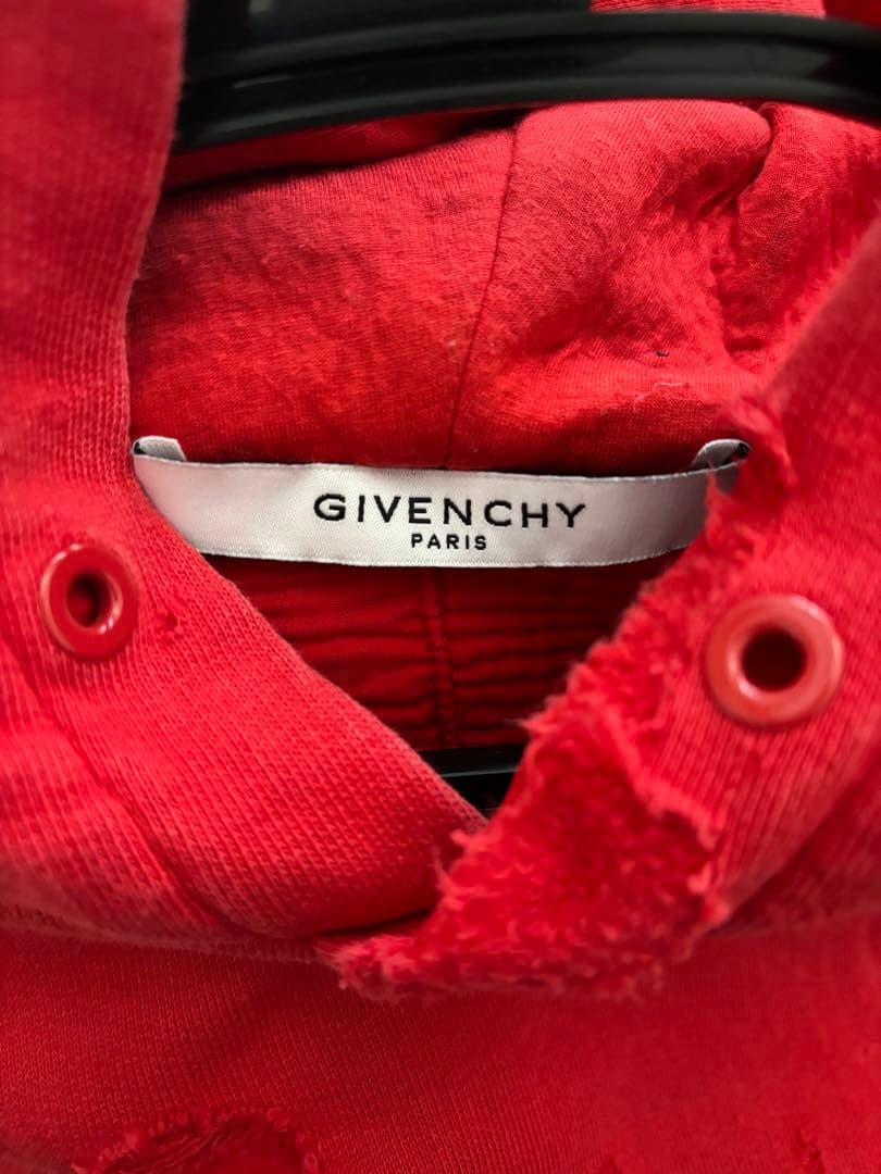 m*i様 GIVENCHY ダメージ加工 フード付きパーカー