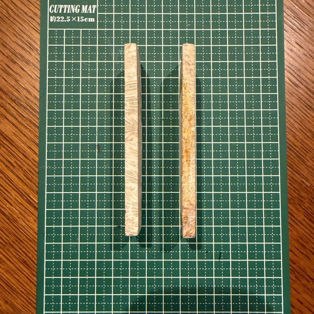 カスタムナイフハンドル材　フォッシルコーラル化石珊瑚